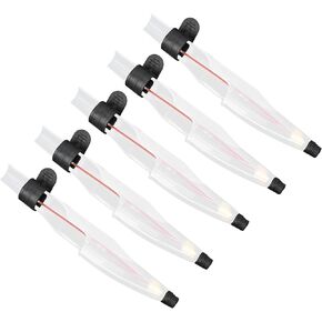 Fishing Rod Tip, 5Pcs Plastic Telescopic Fishing Rod Tip Cover Fishing Pole Tip Protector Fishing Pole Tip Top Hats Protector Case for Sea Fishing Rods Accessories(Type 2#)