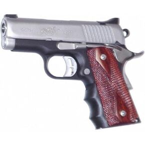 Pearce Grips PG-OM1 Rubber Finger Groove Insert for Compact 1911 Black