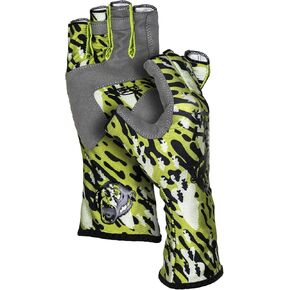Fish Monkey SPF 50+ Four Way Stretch Quick Dry Breathable Half Finger Second Skin Fit Fishing Guide Gloves Superior Non Slip Grip for Men and Women