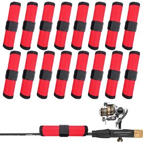 16 Pack Bait Gloves Lure Wrap Lure Covers Fishing Bait Covers Easily See Lure Hook Covers Lure Guard to Keep Fishermen Fishing Safe for Fishing Rod