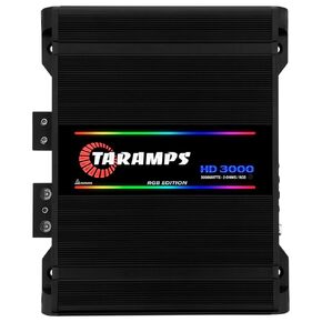 Taramps HD 3000 Module 2 Ohms Black RGB 3000W Rms Car Sound Amplifier