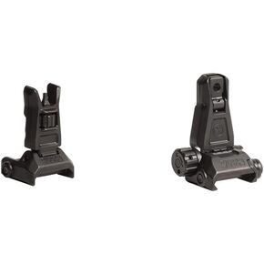 Magpul MBUS PRO Steel Backup Sights, Front Sight Black&Magpul MBUS PRO Steel Backup Sights, Rear Sight, Black