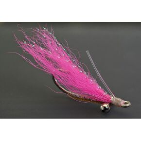 Crazy Charlie Bonefish Fly Fishing Flies - Pink - Mustad Signature Duratin Fly Hooks - 6 Pack