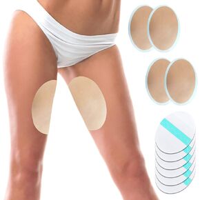 WOLAIYE Thigh Inner Anti-Chafing Sticker, Self-Adhesive Wear-Resistant Disposable Body Anti-Friction Pads, Transparent Ultra-Thin Invisible Patch,10PCS