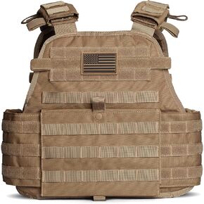 Tacticon Vest Fully Adjustable Tactical Vest | Combat Veteran Owned Company |Breathable 3D Mesh Liner