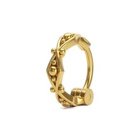 925 Sterling Silver Geometric Nose Ring with Clicker Closure, Unique Helix Hoop, Fits Nostril, Helix, Cartilage &Tragus Piercings, Nose Rings for Women, Nose Piercing, Gifts for Her, Jewelry For Women