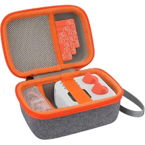 حالة السفر الصعبة متوافقة مع إصدار Yoto Mini 2024 ، مشغل Audio و Music Kids ، حقيبة Holder المحمولة لبطاقات مكبر الصوت للأطفال (Orange)