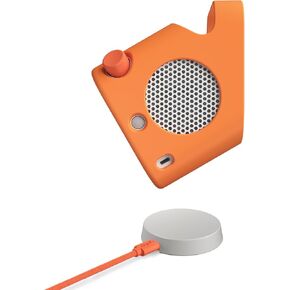 Yoto Player Accessories Bundle - Wireless Charging Dock + Adventure Jacket in Fruit Punch (Orange) – Compatible with 3rd Generation