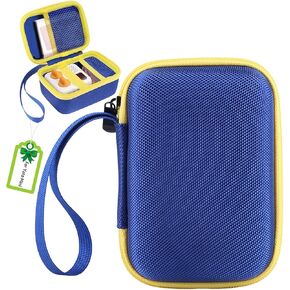 ASIEIT Hard Case Compatible with Yoto Mini (2024 Edition), Case for Yoto Mini, Children's Audio & Music Player, Yoto Holder Bag for Children’s Speaker Plays Audiobook Cards, Orange