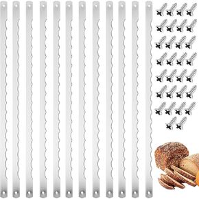 MAGICLULU 12pcs Stainless Steel Bread Lame Blades Replacement for Precise Scoring Effortless Bread Slicing Tool for Homemade Sourdough and More