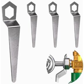 Robby's Cloud CO2 Tank Wrench for Tightening or Loosening Regulator from Tank - 1-1/8in end fits standard CO2 Tanks, Nitrogen Tanks or Oxygen tanks - Wrench Hangs on Regulator Stem (1 Pack)