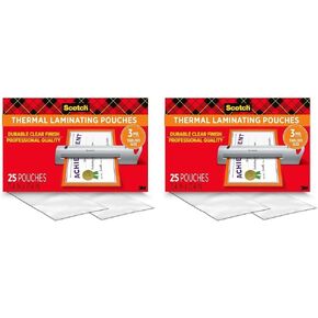 Scotch Thermal Laminating Pouches, Legal Size 11 x 17 Inches, 50 Pack Laminating Sheets, 3 Mil, Education Supplies & Craft Supplies, for Use with Thermal Laminators