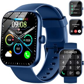 Smart Watch for Men Women(Answer/Make Call), 2025 New Smartwatch 1.96" HD Fitness Watch with 110+ Sport Modes, Heart Rate, Sleep Monitor, Pedometer, IP68 Waterproof Activity Tracker for Android iOS