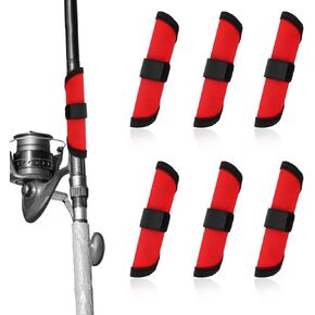 BOXOB 6pcs Fishing Lure Covers, 3.94 Inch Fishing Hook Covers Fish Pole Sleeve Fish Bait Gloves Protectors Lure Shield Wraps Essential Gear for Fishermen Gift