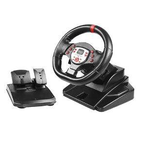 DOYO PS4 Steering Wheel and Pedals and Shifter, PC Racing Wheel, 180° Gaming Racing Wheel Dual-Motor Feedback Driving Force for PC, PS3, Xbox One, Xbox Series X/S, Xbox 360, Switch, Android