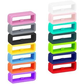 Compatible with Disney Magic Bands, MagicBand+ & 2.0 & More, [14-Pack] Silicone Fastener Rings Loop Secure Holder for Magic Band Protectors (14-PACK)