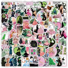 108Pcs Witched Merch Stickers, Cute Cartoon Movie Vinyl Waterproof Sticker Decals for Mobile Phones Computers Christmas Gifts for Teens Adults Fans for Party Decorations Supply