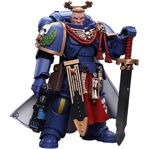 JOYTOY 1/18 Warhammer 40,000 Space Marines Ultramarines Outriders Motorcycle Collection Model Birthday Gift