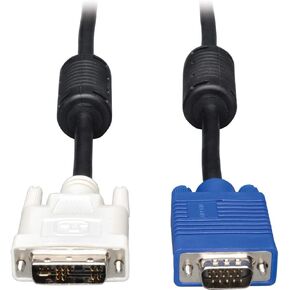 Tripp Lite Display Cable DVI to VGA High Resolution Male Monitor Cable with RGB Coax (DVI-A M to HD15 M), 6-ft (P556-006)