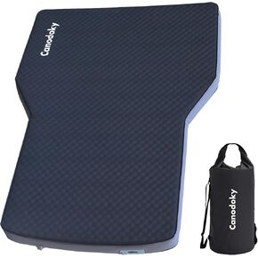 4" Ultra-Thick Hybrid Foam & Air SUV Mattress with Rechargeable 3-in-1 Built-in Pump, Quick Inflation & Deflation Car Camping Mattress All-Season Camping Bed for Mid-Large SUVs & Road Trips