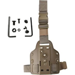 Single Strap Leg Shroud Drop Leg Platform with Harness,Adjustable Height Drop Leg Panel Attachments for Holsters and Magazine Pouches