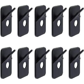 10Pcs Plastic Arrow Rest Black Recurve Bow Arrow Rest Adhesive Back Hunting Shooting Targeting Accessory for Right Hand