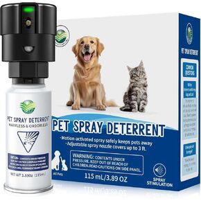 Cat Spray System for Pet-Safe CAT SSS Spray Pet Deterrent 1 Pack - 3.89oz/Pack Spray Deterrent Device Refill - Safe Dog & Cat Spray Deterrent System 13