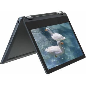 Lenovo 2022 Flex 3 Chromebook 11.6" HD (1366 x 768) Touchscreen 2-in-1 Laptop, Mediatek MT8183 up to 2 GHz, 8 Cores, 4GB RAM, 64GB eMMC, 802.11AC WiFi, Bluetooth, Abyss Blue, Chrome OS, EAT Cloth