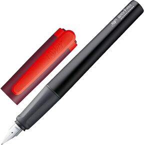 Lamy nexx Harry Potter Slytherin Fountain Pen - Special Edition Fountain Pen with Engraving of the House - Steel Nib in Line Width A - Aluminum Body - Incl. Ink Cartridge T10 Blue - Right-Handed