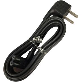 OEM 3903-001117 Rt-ANG 2-Prong 5ft TV Power Cord 90 Degree Ends Both Sides Compatible with Samsung Smart-TV LCD LED UHD QLED 4K HDR TV Model TU7000