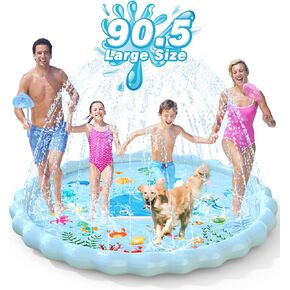 EPN Splash Pad ، Prinkler Play Play Play Fun Fun للأطفال ، حمام السباحة الصيفي المائي الصيفي الصيفي في الهواء الطلق للأطفال من 3 إلى 12 عامًا للأطفال والبنات (102.3 ")
