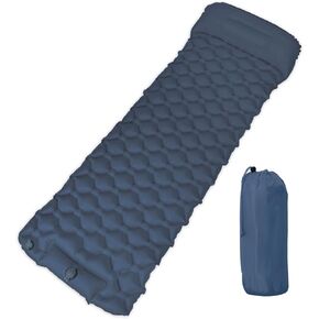 Ultra-Lightweight Inflatable Sleeping Pad for Camping - 30-Second Self-Inflating Camping Air Mattress with Built-in Pump and Pillow, Camping Pad for Backpacking, Hiking, Outdoor Adventures