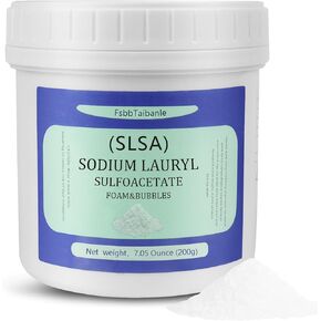 2 Pound of SLSA Powder for Bath Bomb Making, Premium Sodium Lauryl Sulfoacetate Powder, Sodium Lactate for soap Making, Gentle on The Skin. Suitable for Bath TrufflesCrafting Bath Bombs and More