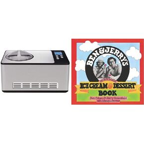 Whynter ICM-200LS 2-Quart Stainless Steel Automatic Ice Cream Maker With Compressor and Ben & Jerry's Homemade Ice Cream & Dessert Book