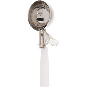 Winco ICD-6 No.6 Ice Cream Disher with Plastic Handle, White