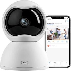 4G LTE Cellular Security Camera Wireless Outdoor,4MP Solar Powered No WiFi Security Camera, Color Night Vision, Smart Detection, Local/Cloud Storage(SIM Card Included)