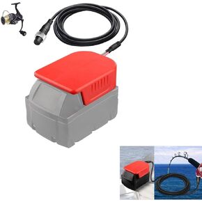 Fishing Batterty Adapter for Milwaukee M18 18V Battery Work for Daiwa/for Shimano 14.4V Daiwa TANACOM 750 Bull 750 500 600MJ 300JS 400J 200 Series Electric Fishing Reel