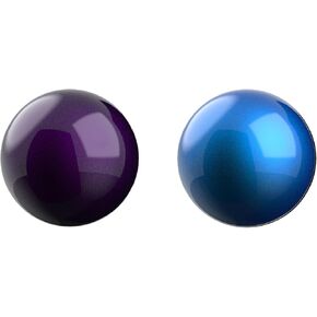 SANWA 34mm/1.34inch Trackball, Replacement Ball for Logitech M575, M570, MX Ergo, Kensington TB450, TB550, Pro Fit Ergo, and Other Compatible Trackball Mouse, Glossy Purple + Blue, Set of 2