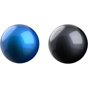 SANWA 34mm/1.34inch Trackball, Replacement Ball for Logitech M575, M570, MX Ergo, Kensington TB450, TB550, Pro Fit Ergo, and Other Compatible Trackball Mouse, Glossy Black + Blue, Set of 2