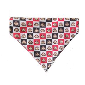 ولاية أوهايو Brutus Buckeye على Bandana الكلب اليطاني الذي ينزلق على حجم ذوي الياقات البيضاء (المتوسطة)