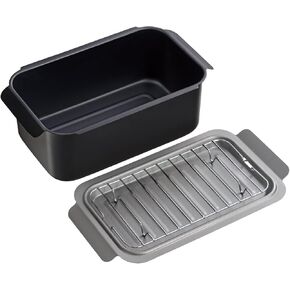 Mini Tempura Deep Frying Iron Pot with Oil Drip Drainer Rack - 1.9L (62.24 oz) - Induction-safe