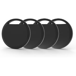 Air Tracker Tags 4 Pack Smart Tag Bluetooth Trackers Work with Apple Find My (iOS Only), Lightweight Tag Prevent Loss of Luggage Wallets Keys Bags,Replaceable Battery,IP67 Waterproof