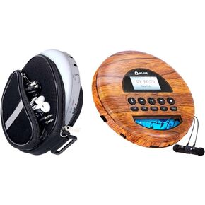 KLIM Nomad Portable CD Player Walkman with Long-Lasting Battery + Portable CD Player Case, Waterproof Portable CD Player Carrying Case