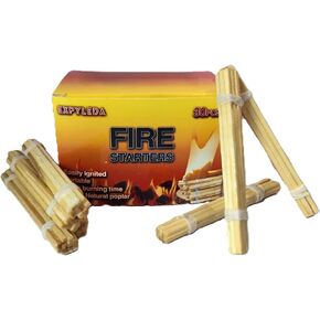 Camping and Emergencies Fire Starter Sticks – Reliable Ignition in Any Weather - Portable & Eco-Friendly Natural Wood - Emergency fire Tool Camping Tool