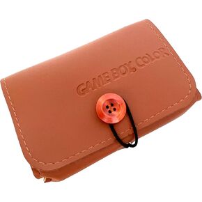 PU GBC Leather Case Carrying Bag for Game Boy Color/Game boy Pocket, Anbernic RG351V, Retroid Pocket 1 - Portable Travel Case, Protective Pouch for Handheld Retro Game Console (Brown)