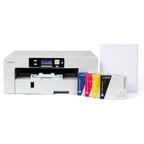Sawgrass SG500 تسامي الطابعة حزمة | يتضمن طابعة نوب الصبغة الاحترافية ، وورقة Sublijet UHD و Truepix Sublimation ورقة | اتصال Wi-Fi | إنشاء تصميمات مخصصة