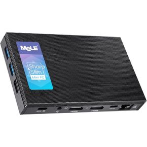 MeLE Quieter4C Fanless Mini PC NO OS 12th Alder Lake N100 (up to 3.4GHz 4C/4T) 8GB LPDDR4x 128GB Micro Desktop Computer, Support 4K Triple Display, Dual HDMI, All-in-One USB-C WiFi 5 BT5.1 Ethernet