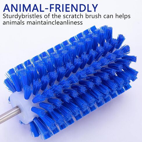 EBaokuup 2 Pcs Livestock Mini Roto Drill Brush Attachment-0.2 Inch Drill Shank Cattle Fur Brush-Cattle Scratcher Roto Brush for Goat Sheep Cattle Horse Pig Grooming in Saudi Arabia