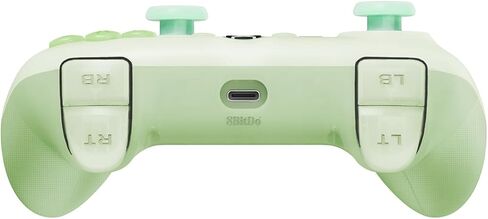 8Bitdo Ultimate Mini Wired Controller with RGB Lighting Fire Ring, Hall Effect Joysticks and Triggers, for Xbox Series X|S, Xbox One, Windows 10/11 - Officially Licensed (Translucent Green) in Saudi Arabia