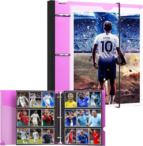 Trading Card Binder 9 Pocket, 720 Pockets Collectible Trading Card Album,Double Sided Pockets Card Holder Carry Case for Baseball Card, Football Card in Saudi Arabia